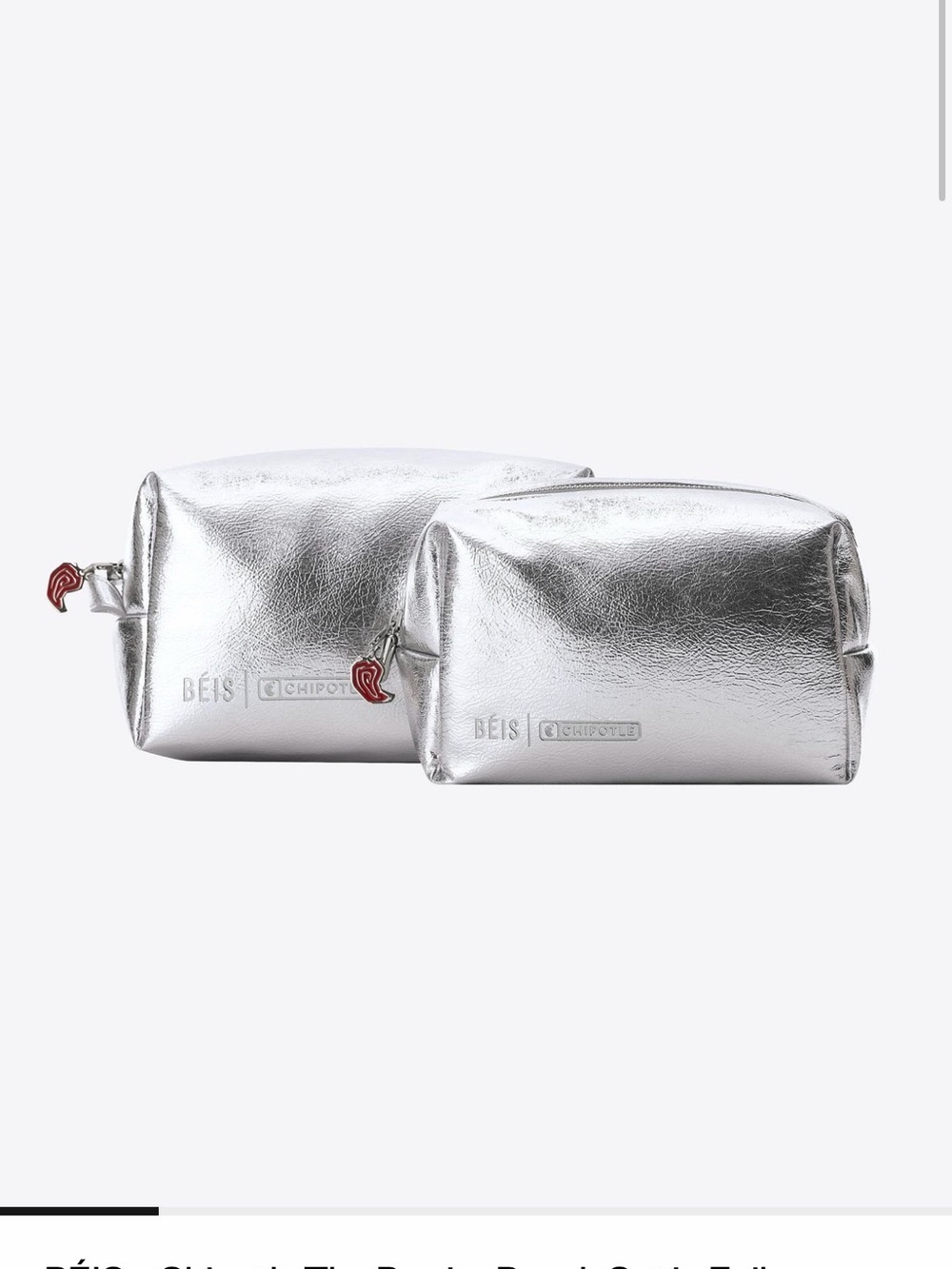 BÉIS x Chipotle The Burrito Pouch Set
in Foil